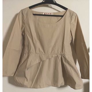 マルニ(Marni)のMarni マルニ　ブラウス　カットソー　コットン　ペプラム(シャツ/ブラウス(長袖/七分))