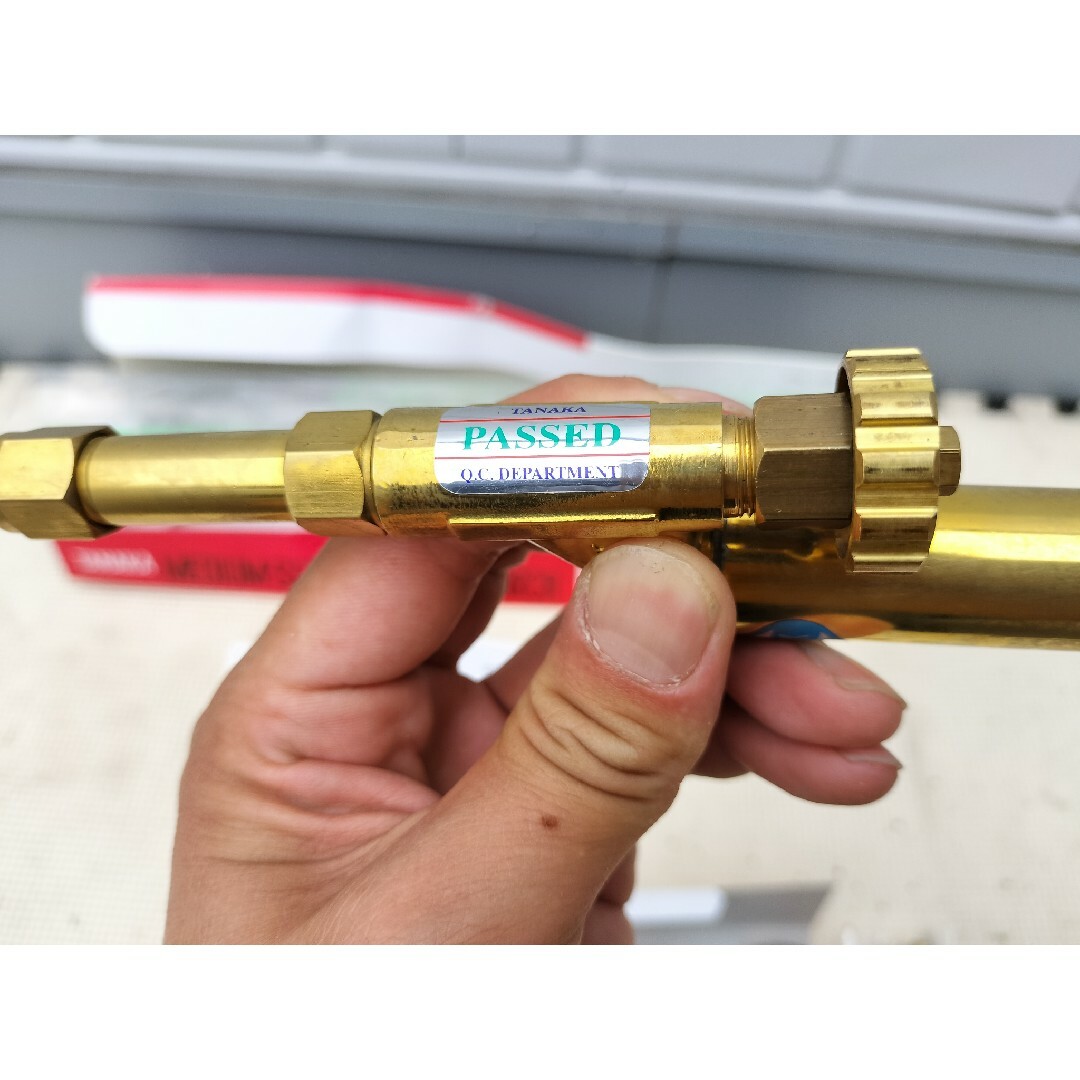 全て新品美品 田中 中形溶接器本体+ホース口アダプタ×2+火口セット 取