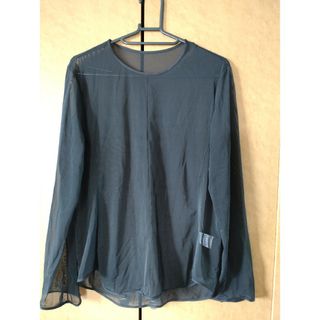 ユニクロ(UNIQLO)のjiji様専用　シアークルーネック　黒　XL(カットソー(長袖/七分))