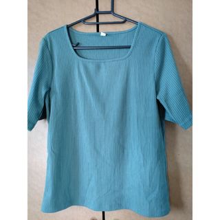 ユニクロ(UNIQLO)のユニクロ　カットソー　Green　Ｌ(カットソー(半袖/袖なし))