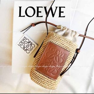 お値引きしました⭐︎ロエベ LOEWE ラフィア バケット ショルダーバッグ