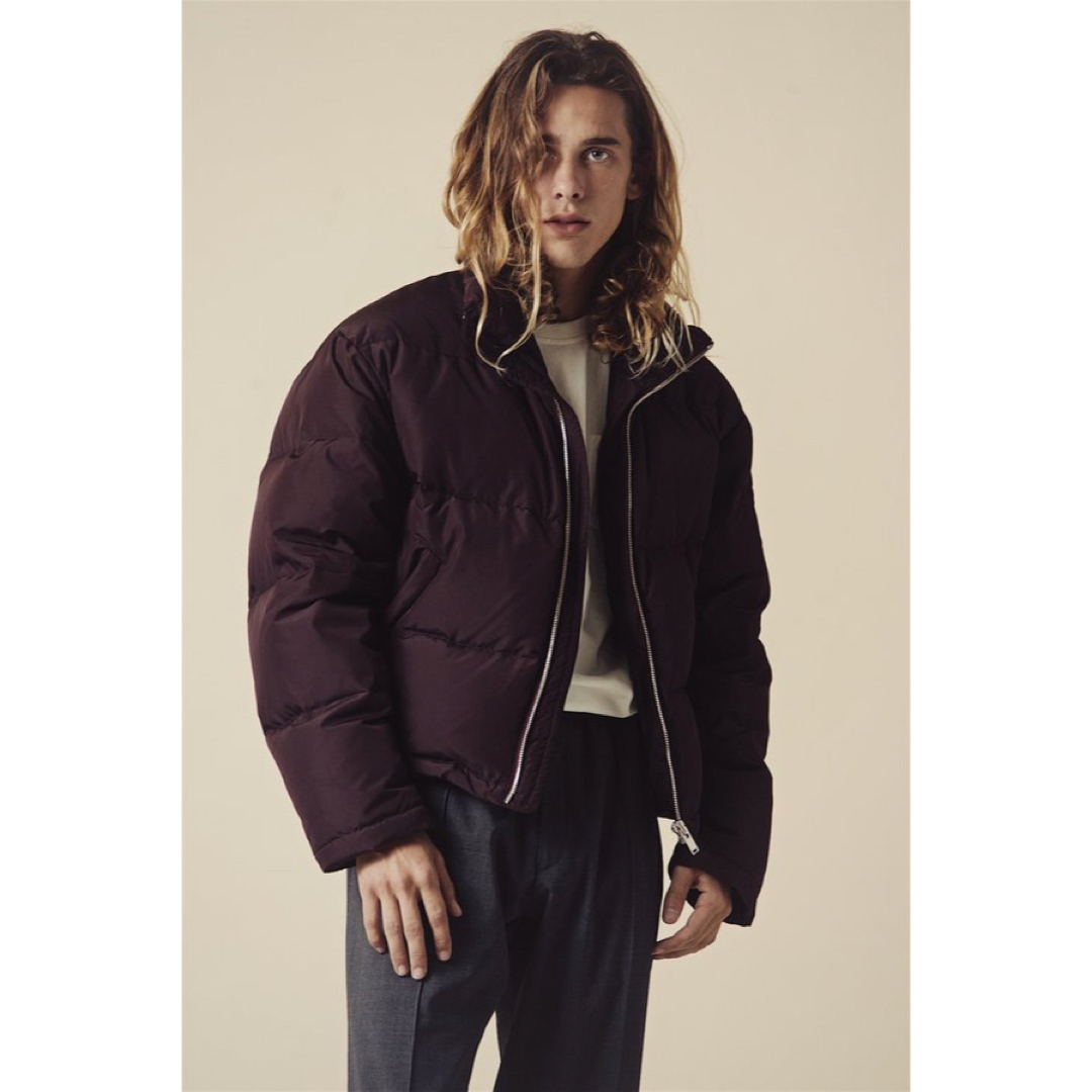 SECOND/LAYER 20AW Corto Down Puffer Wine | www.bwabullets.com