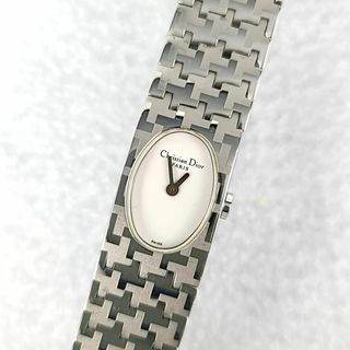 ☆【美品稼働品】クリスチャンディオール ホワイト文字盤 ブレスレット