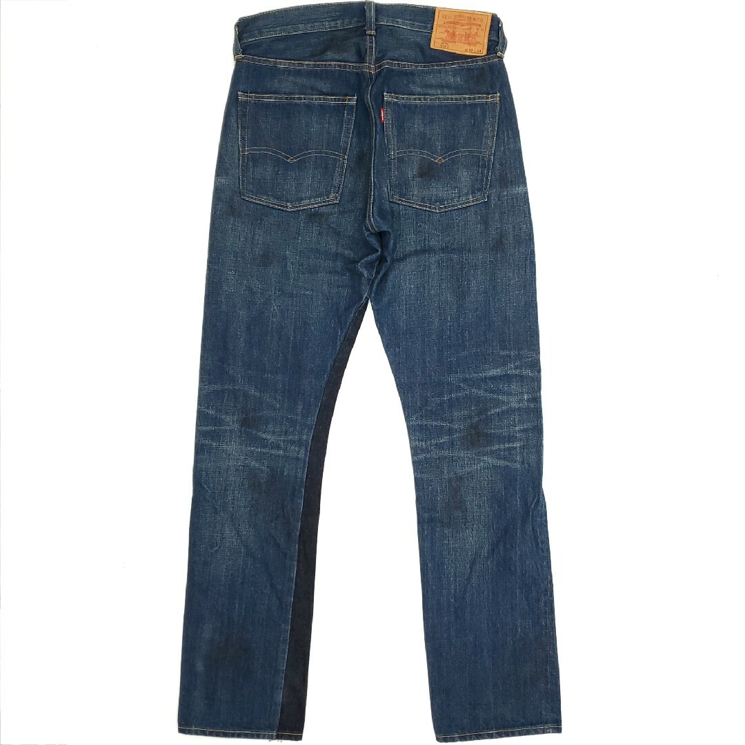 濃紺パッチワークカスタム◆Levi's66501◆W32日本製復刻ジーンズ681