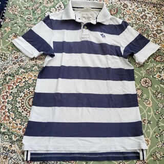 アバクロ(Abercrombie&Fitch) ポロシャツ(メンズ)（ボーダー）の通販