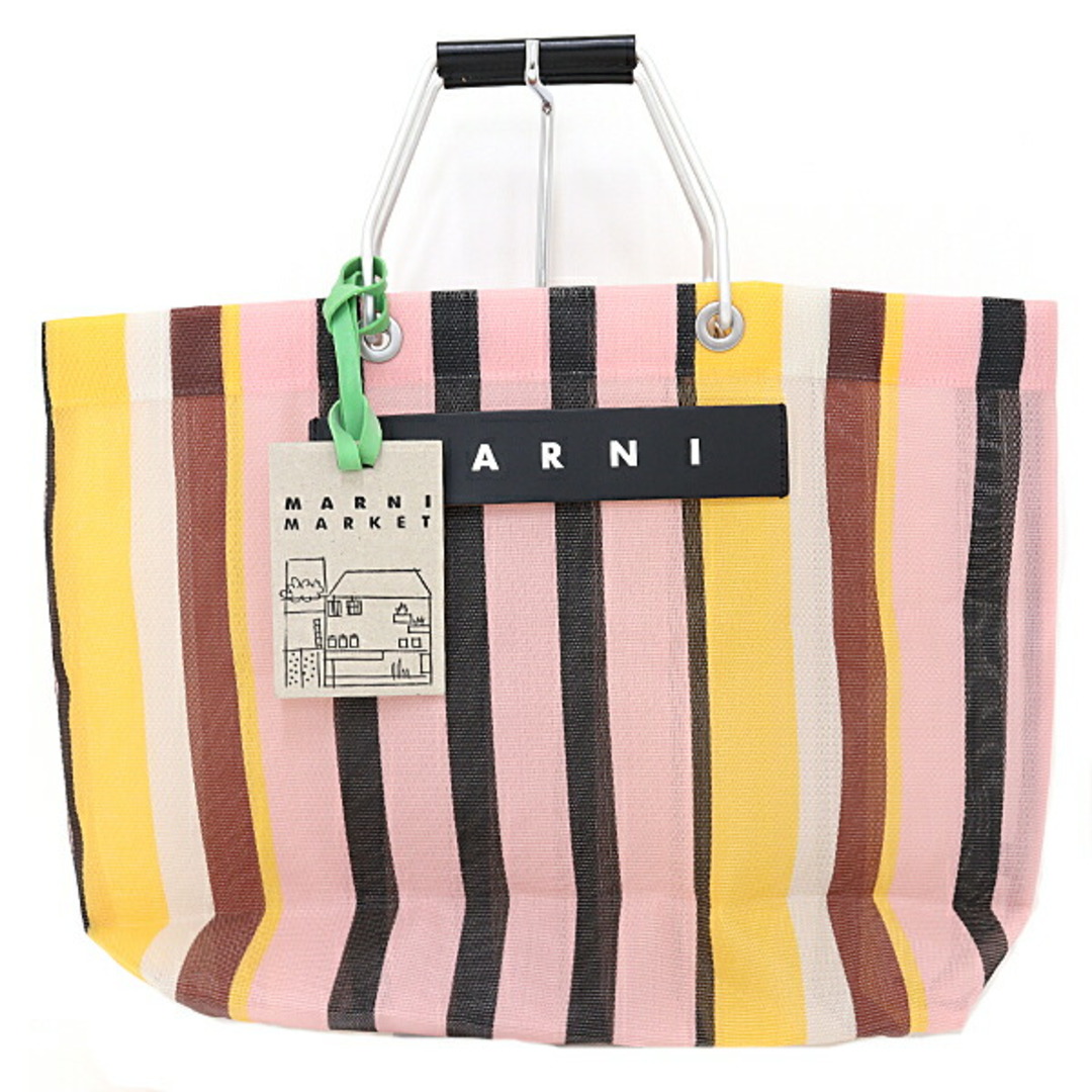 マルニフラワーマーケットバッグ　マルチピンク　marni market bag