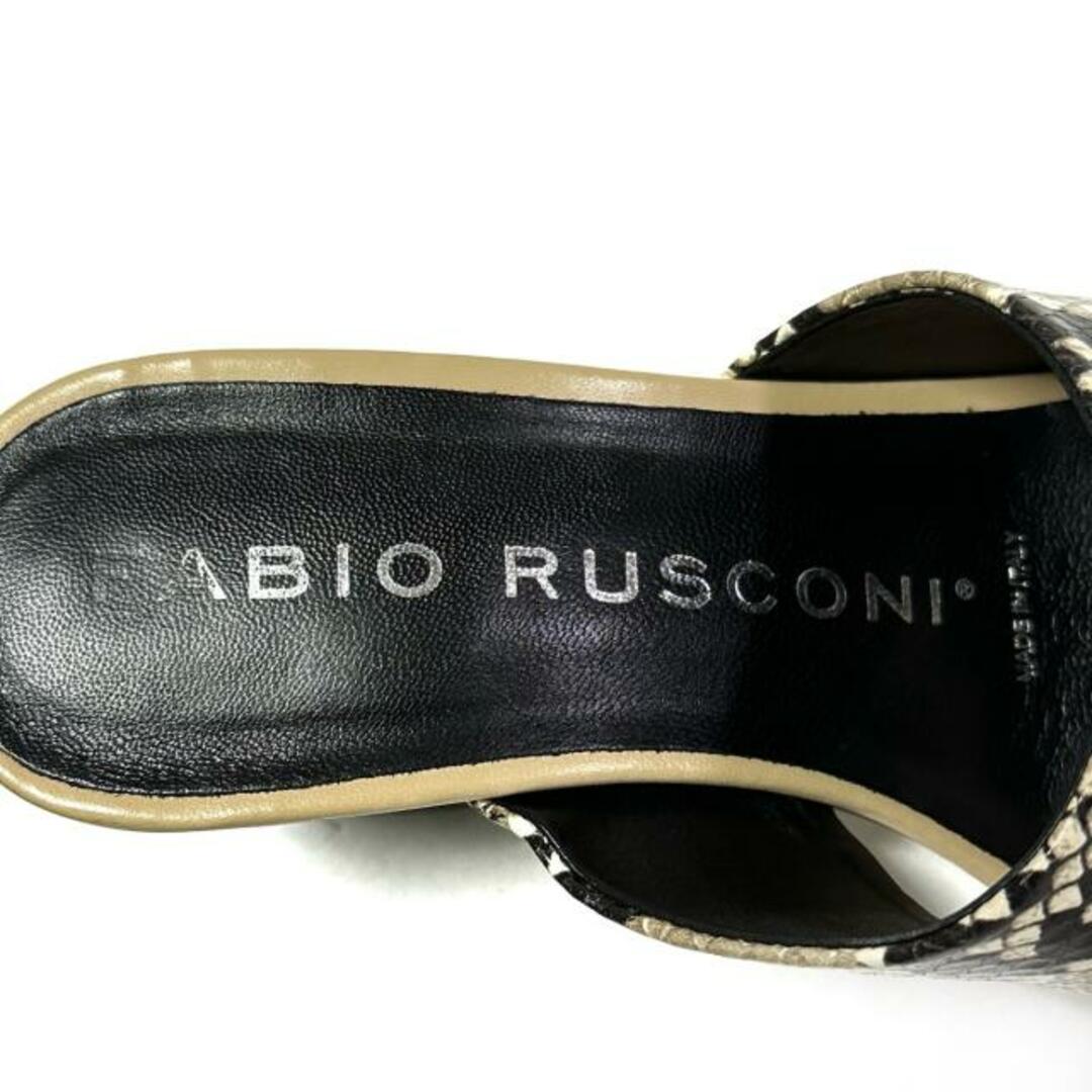 FABIO RUSCONI - ファビオルスコーニ ミュール 37 - レザーの通販 by ...