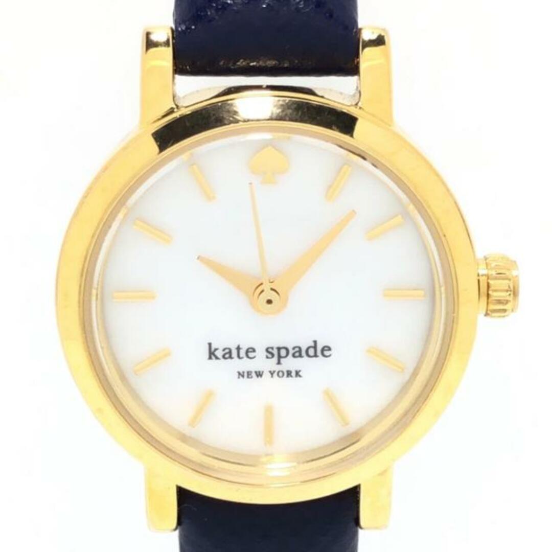 稼動品　Kate spade ケイトスペード　シェル文字盤　ネイビー　腕時計