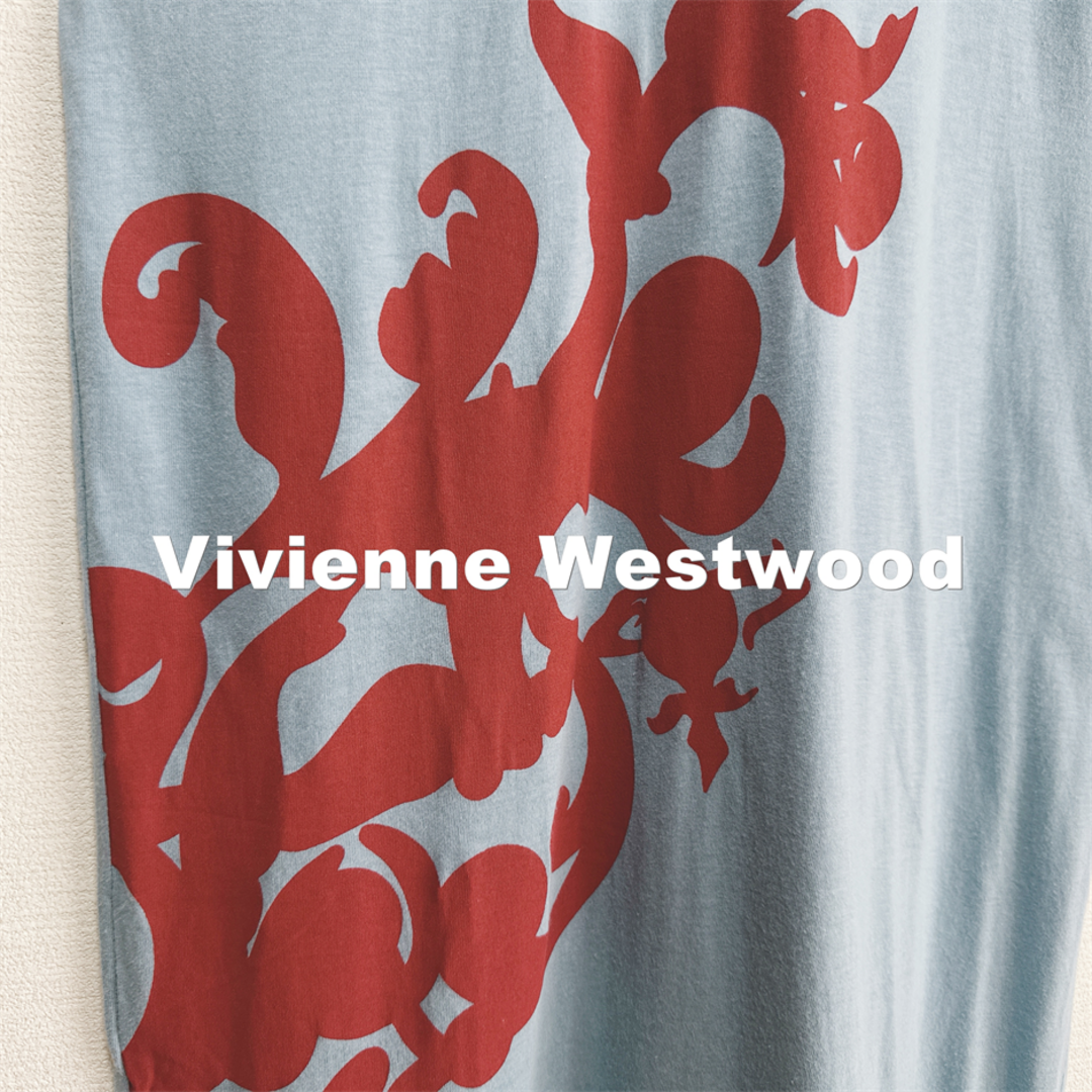 Vivienne Westwood(ヴィヴィアンウエストウッド)の【Vivienne Westwood】サックス ワンピース タグ付未使用 レディースのワンピース(ロングワンピース/マキシワンピース)の商品写真