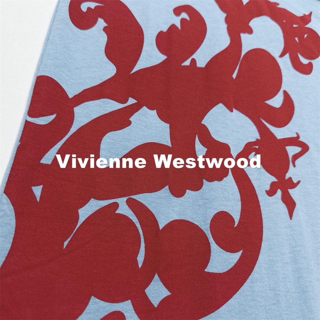 Vivienne Westwood(ヴィヴィアンウエストウッド)の【Vivienne Westwood】サックス ワンピース タグ付未使用 レディースのワンピース(ロングワンピース/マキシワンピース)の商品写真