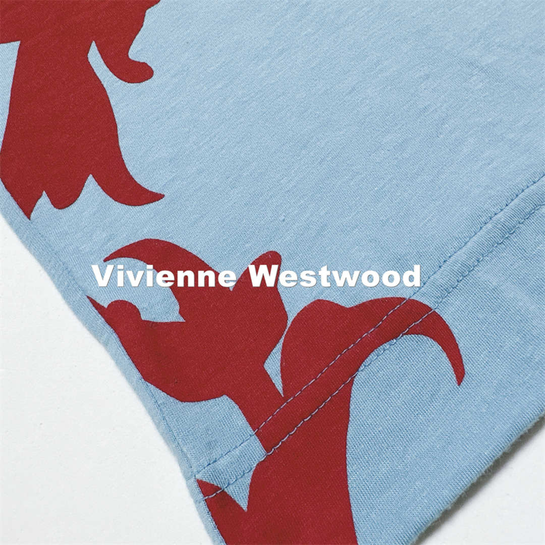 Vivienne Westwood(ヴィヴィアンウエストウッド)の【Vivienne Westwood】サックス ワンピース タグ付未使用 レディースのワンピース(ロングワンピース/マキシワンピース)の商品写真