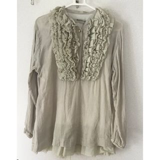 ブランバスク(blanc basque)のBLANC basque フリルブラウス(シャツ/ブラウス(長袖/七分))