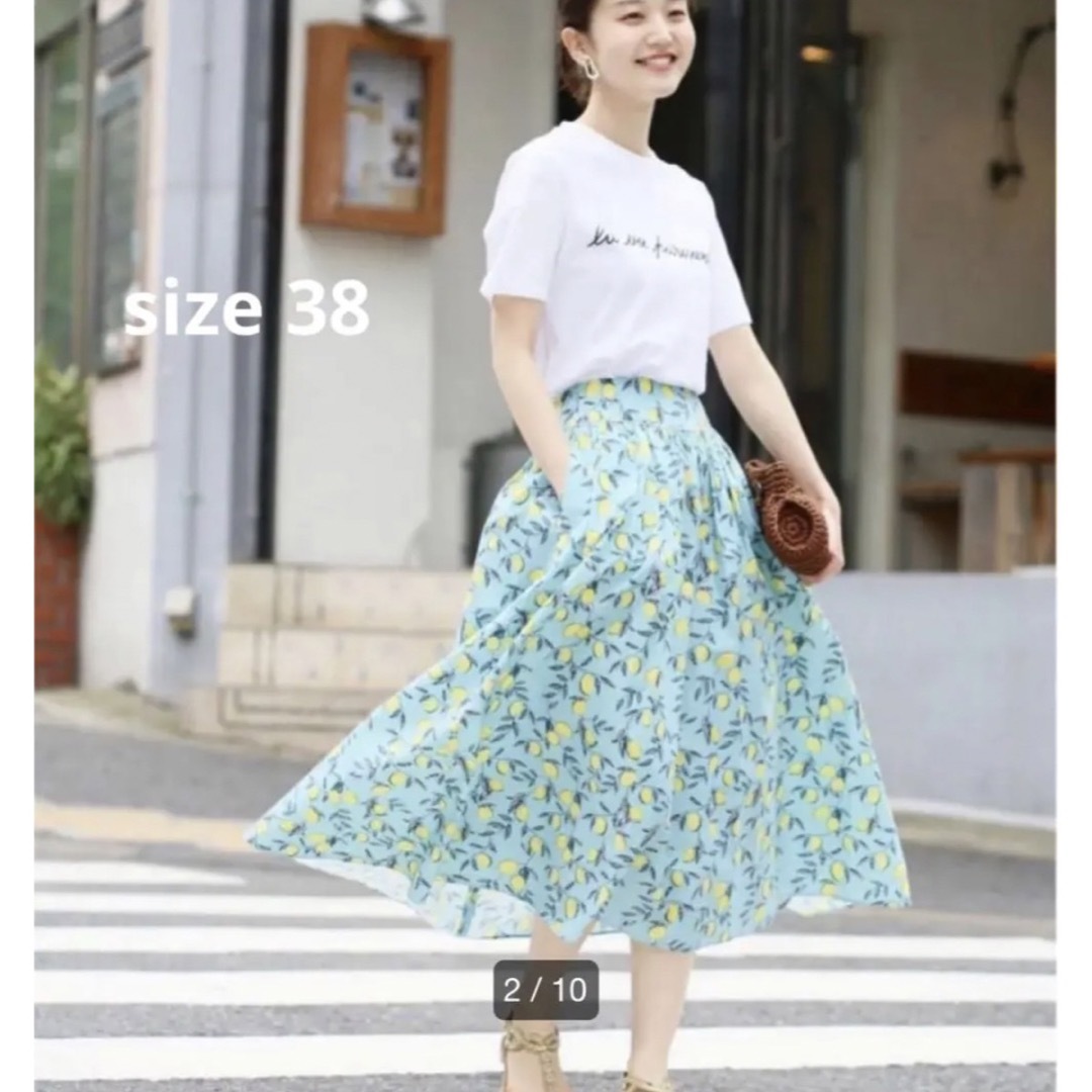 IENA(イエナ)のchere ienaシエールイエナDEVEAUX CITRONロングスカート レディースのスカート(ロングスカート)の商品写真
