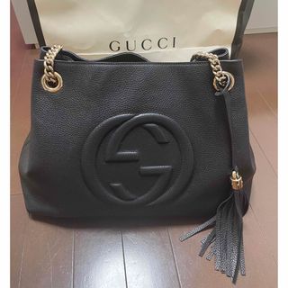 グッチ(Gucci)のGUCCI グッチ ソーホーインターロッキングG フリンジトートバッグ チェーン(トートバッグ)