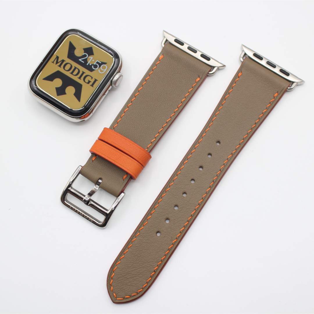 アップルウォッチ Apple Watch レザーバンド 44 49 エトウープ | mdh