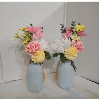 仏花！2束セット！造花  枯れない花 納骨堂 ペット お墓 プレゼント お盆(その他)