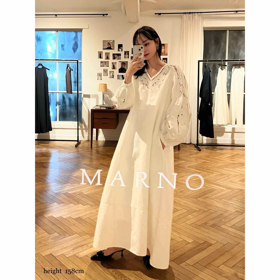 【新品】marno　白　ワンピース