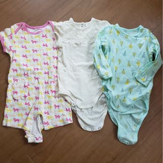 エイチアンドエム(H&M)のロンパース3枚セット(ロンパース)