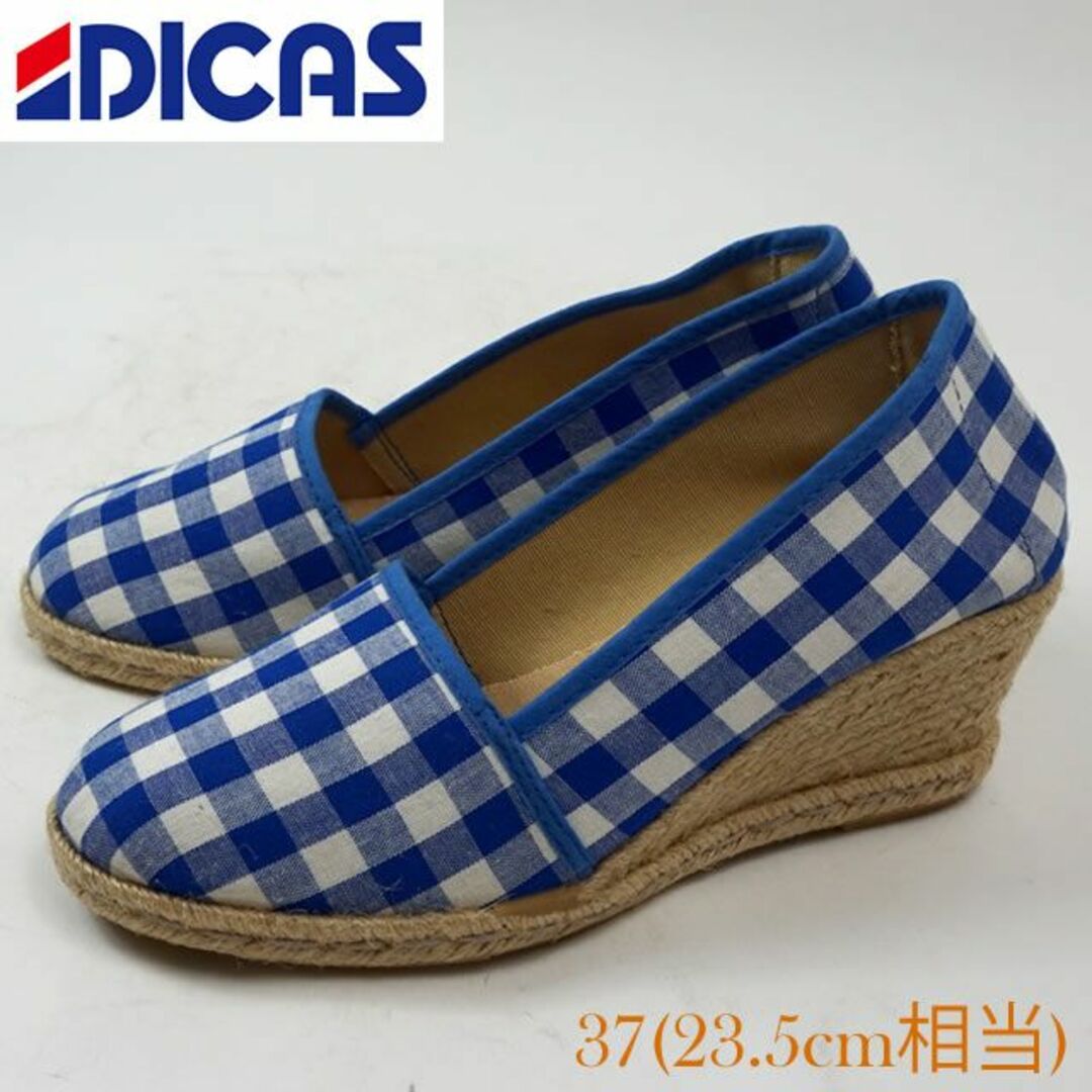 DICAS パンプス エスパドリーユ ブルー系 23.5cm 4805891 レディースの靴/シューズ(ハイヒール/パンプス)の商品写真