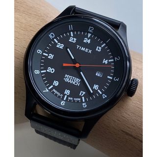 タイメックス(TIMEX)のTIMEX/限定/ミステリーランチ/コラボ/時計/デイト/別注/箱付/ケース/黒(腕時計(アナログ))