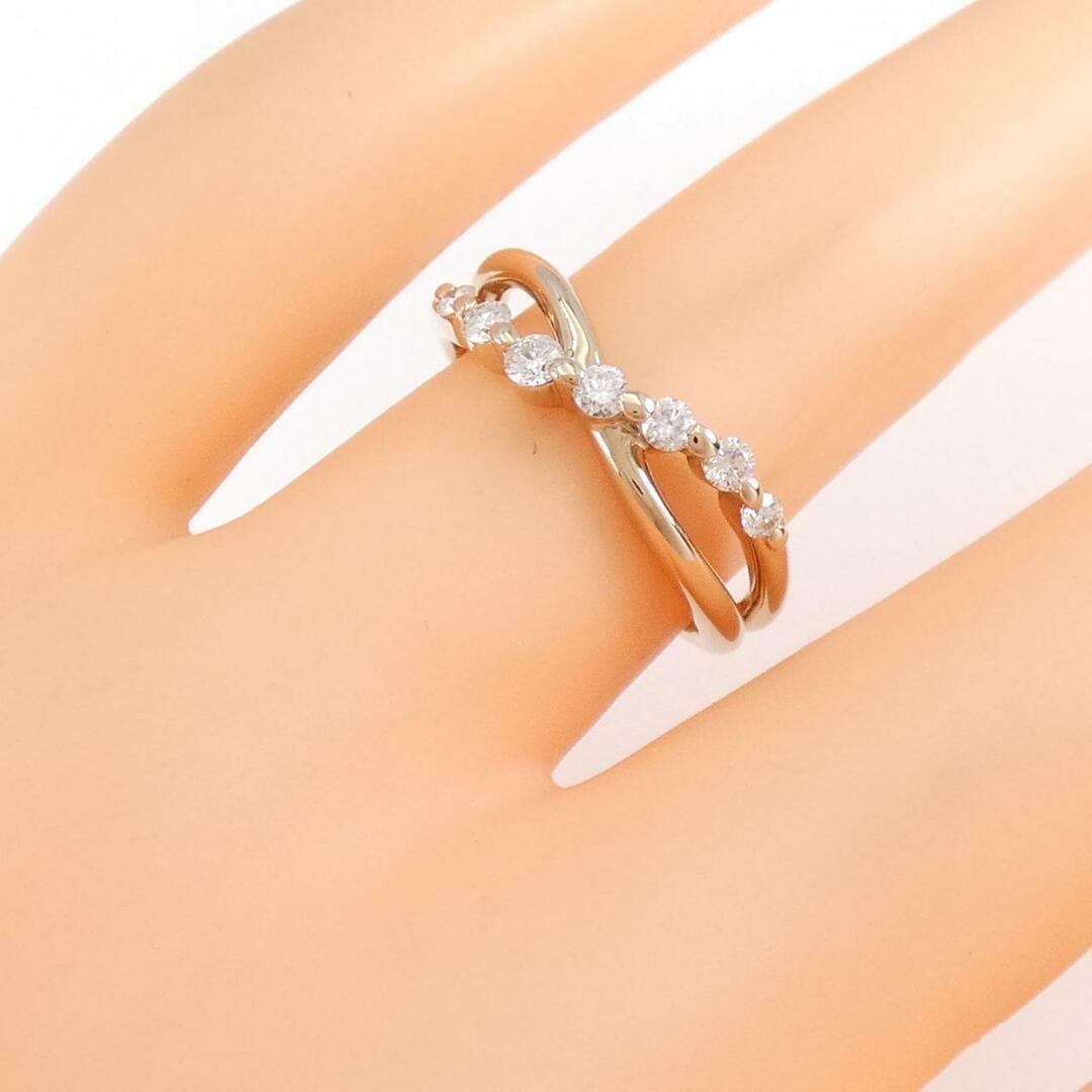 K18PG ダイヤモンド リング 0.25CT-