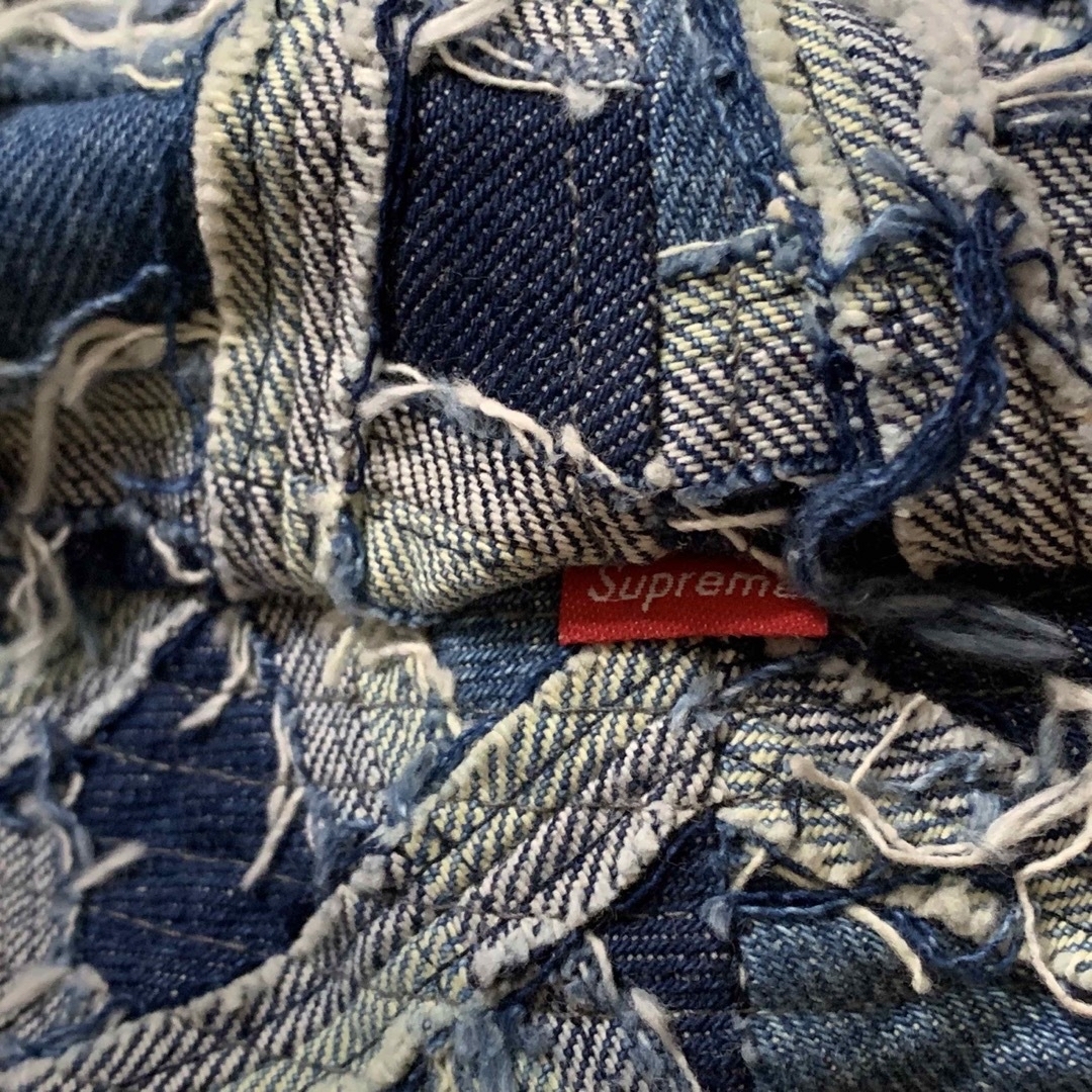 送料無料/正規品 完売品 Frayed Patchwork Denim Crusher