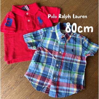 ポロラルフローレン(POLO RALPH LAUREN)のPolo Ralph Lauren 80cm ポロシャツ シャツ 半袖 チェック(シャツ/カットソー)