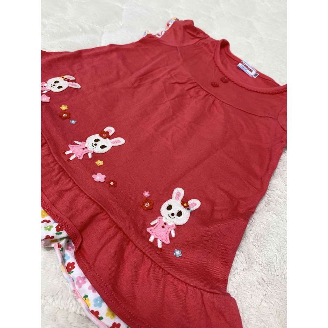 mikihouse(ミキハウス)の☆ミキハウス☆トップス　ピンク　100㎝ キッズ/ベビー/マタニティのキッズ服女の子用(90cm~)(Tシャツ/カットソー)の商品写真