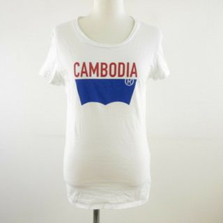 リーバイス(Levi's)のリーバイス Levi's カットソー Tシャツ 半袖 ロゴ プリント 白 S(Tシャツ(半袖/袖なし))