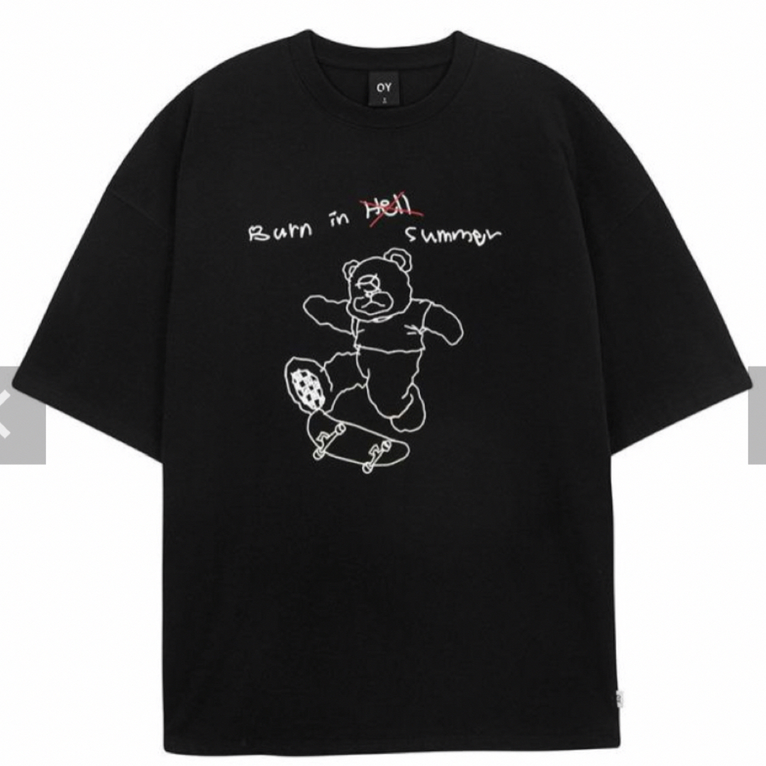 美品⠀】OY オーワイ くまTシャツ 黒-