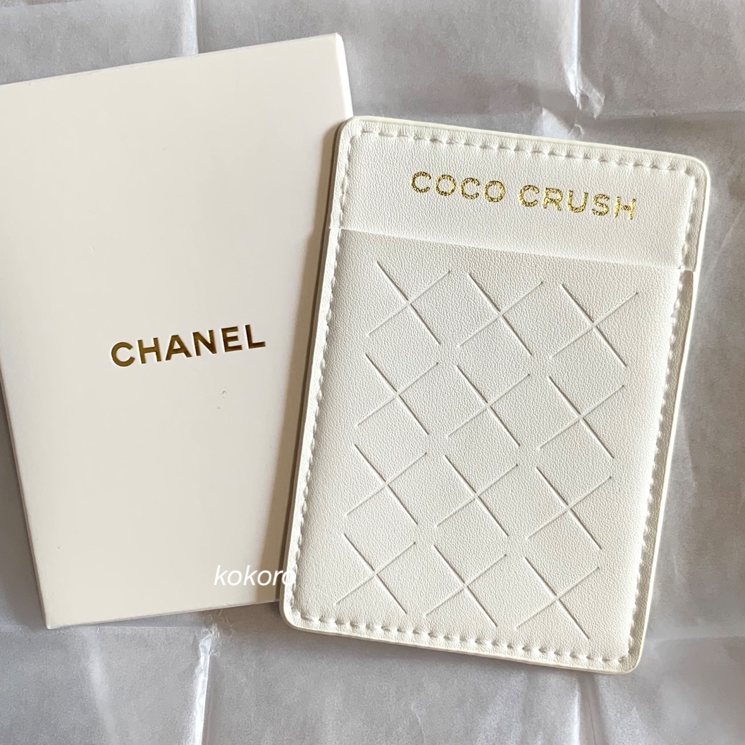 CHANEL シャネル ココクラッシュ ノベルティ カードケース 名刺入れ ホワイト 新品の通販 by こころ24｜シャネルならラクマ