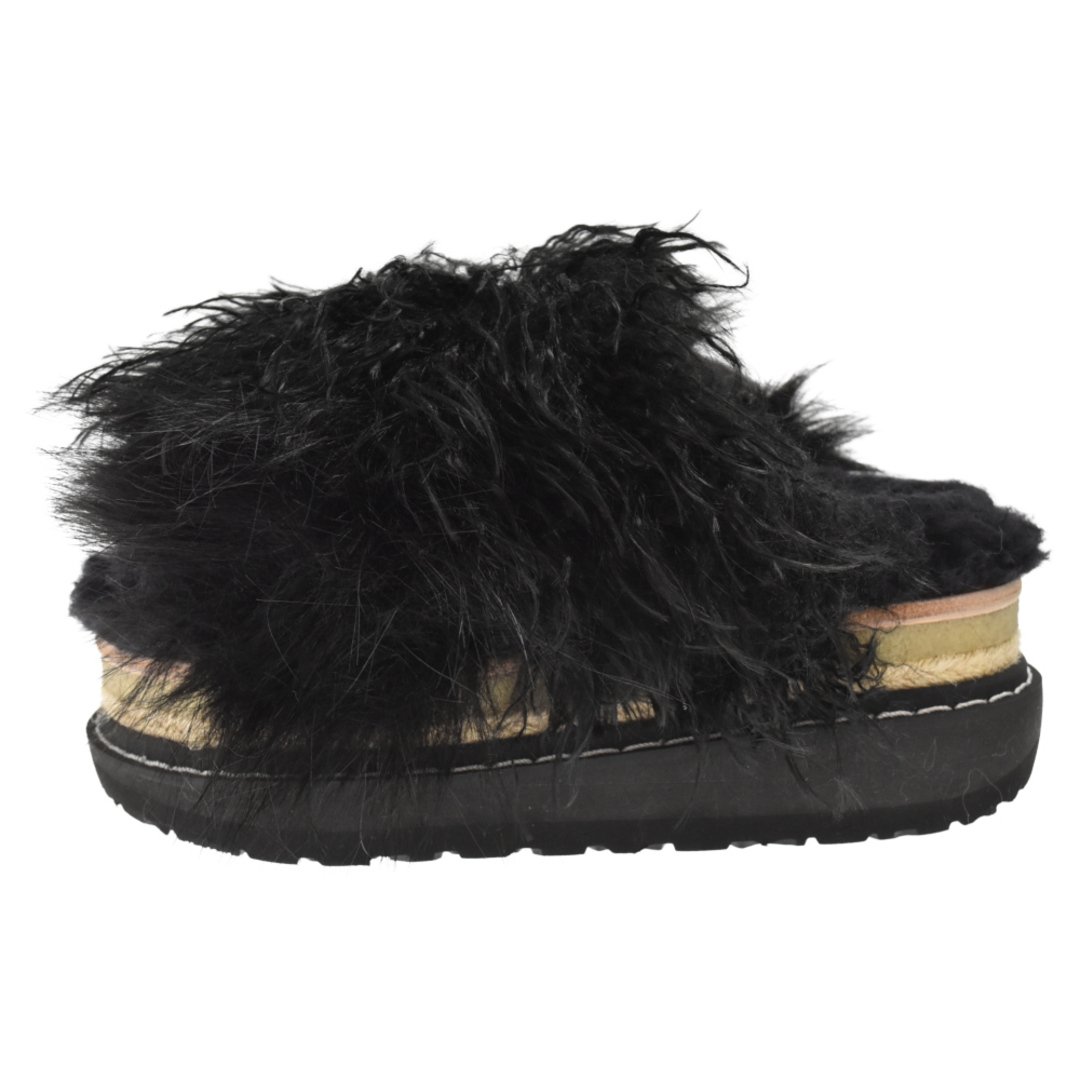 sacai - Sacai サカイ 22AW Mix Faux Fur Sandals ミックスフェイク