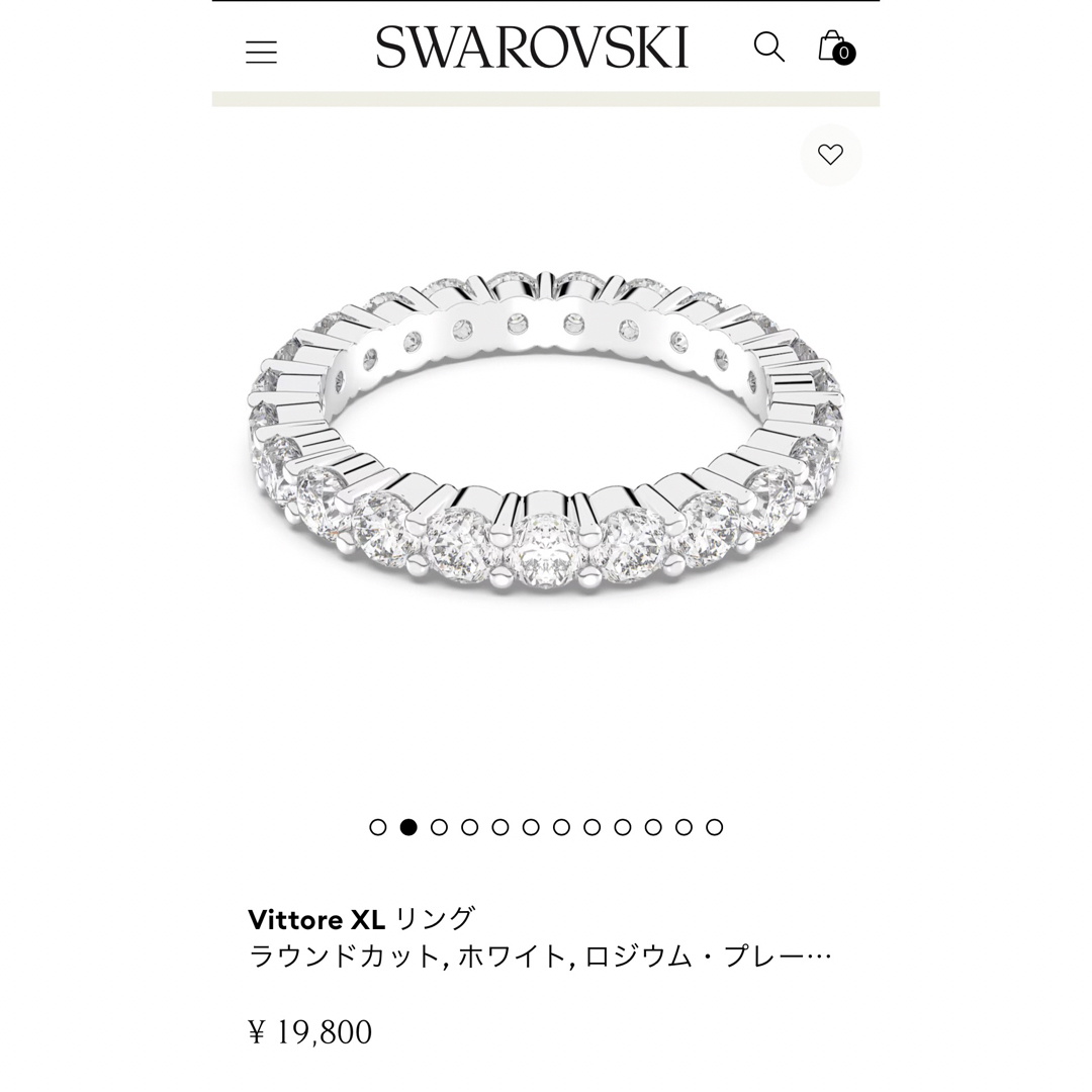 SWAROVSKI(スワロフスキー)の☆まな様　専用 レディースのアクセサリー(リング(指輪))の商品写真