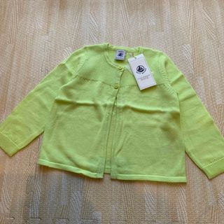 プチバトー(PETIT BATEAU)の【新品】プチバトー★コットンカーディガン(カーディガン)