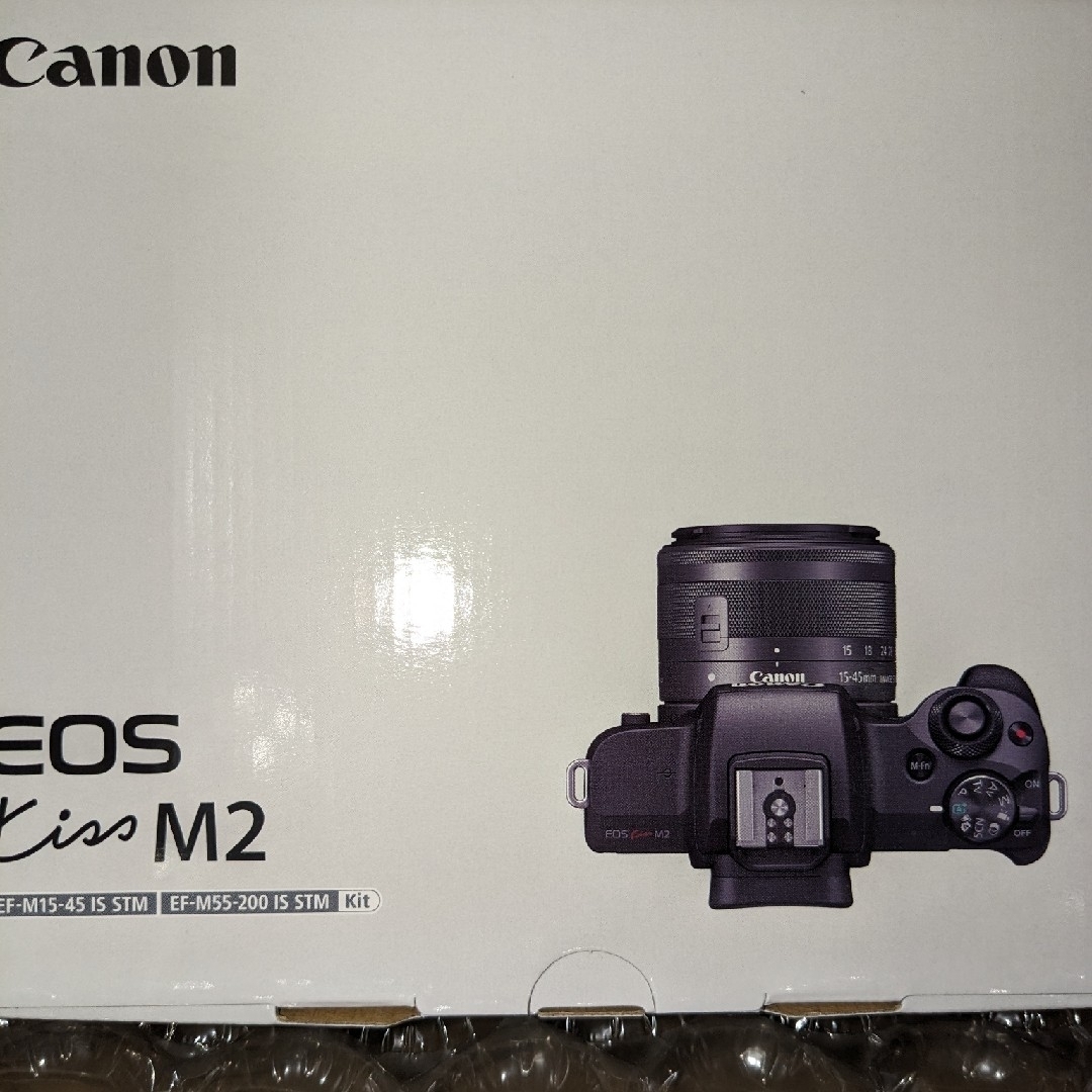 新品未開封・EOS Kiss M2 ダブルズームキット [ブラック]