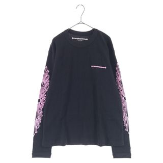 クロムハーツ(Chrome Hearts)のCHROME HEARTS クロムハーツ ×マッティボーイ USAプリントサーマルロングスリーブ長袖Tシャツ ワッフル チョンパー カットソー ブラック/ピンク(Tシャツ/カットソー(七分/長袖))