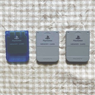 プレイステーション(PlayStation)のPS用メモリーカード　3枚(その他)