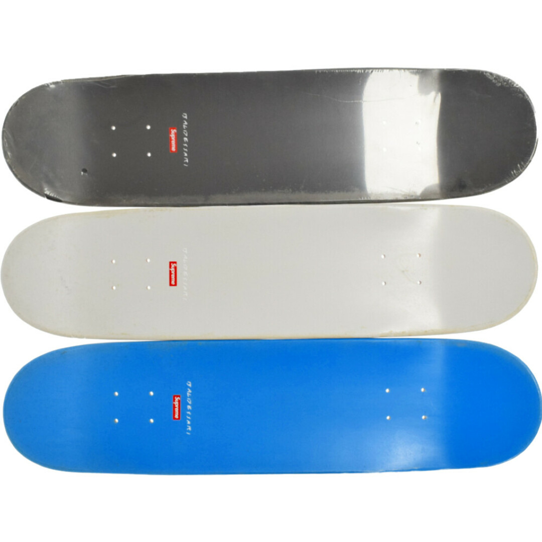 SUPREME シュプリーム 10AW John Baldessari Skateboard Deck ジョンバルデッサリ スケートボード 3枚セット ホワイト/ネイビー/ブラック 1