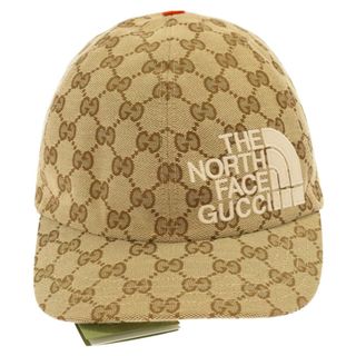 極美品!男女OK!日本未入荷!】グッチ ワークキャップ/GG柄/茶/L