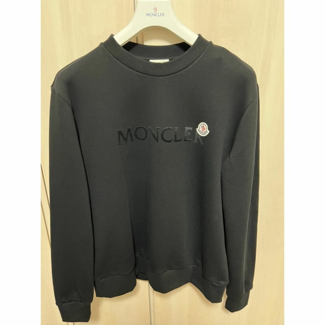 ☆未使用・本物保証☆MONCLER レタリングロゴ スウェット XXL ブラック