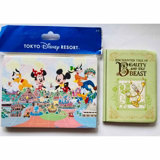 ディズニー(Disney)の【新品未使用】ディズニーリゾートメモ2点セット(ノート/メモ帳/ふせん)