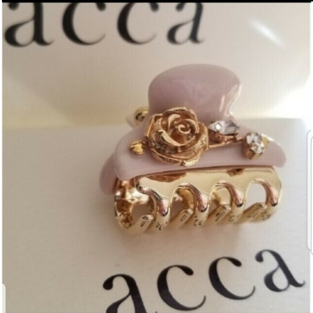 ◆希少レア限定品◆accaアッカ◆ティーカップローズ 小クリップ 希少カラー