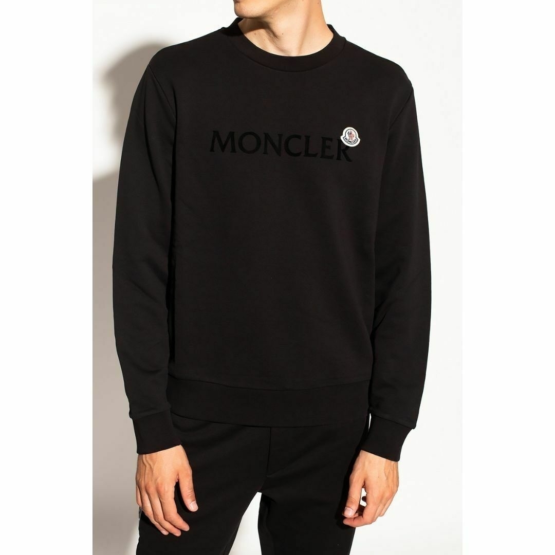 ☆未使用・本物保証☆MONCLER レタリングロゴ スウェット XXL ブラック