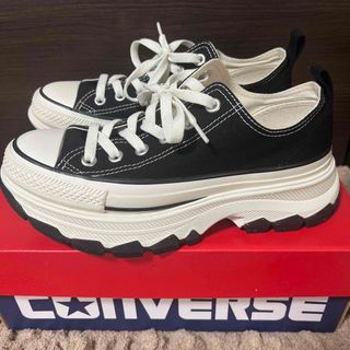 オールスター(ALL STAR（CONVERSE）)のほぼ新品　コンバースTREKWAVE トレックウェーブ ブラック(スニーカー)