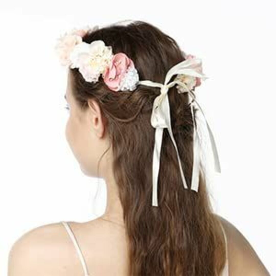Tengcong 花かんむり お花の 冠 花飾り 花輪 髪飾り ヘアアクセサリー 3