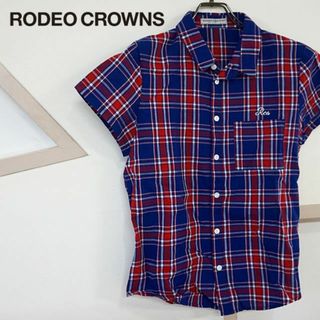 ロデオクラウンズ(RODEO CROWNS)のRODEO CROWNS 半袖 シャツ チェック ブルー系 4805585(シャツ/ブラウス(半袖/袖なし))