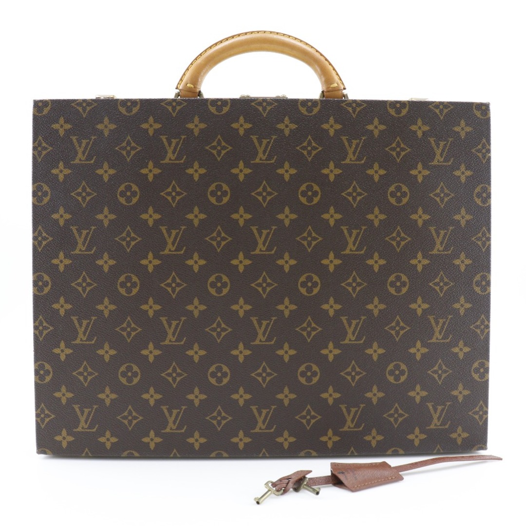 LOUIS VUITTON(ルイヴィトン)の【LOUIS VUITTON】ルイ・ヴィトン アタッシュケース プレジテント モノグラムキャンバス 茶 SO4508 ユニセックス ビジネスバッグ メンズのバッグ(ビジネスバッグ)の商品写真