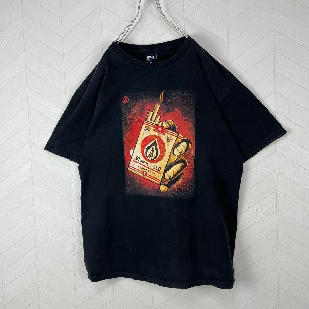 OBEY - メキシコ製 OBEY Tシャツ タバコ 半袖 ゆるだぼ ブラック 輸入 ...