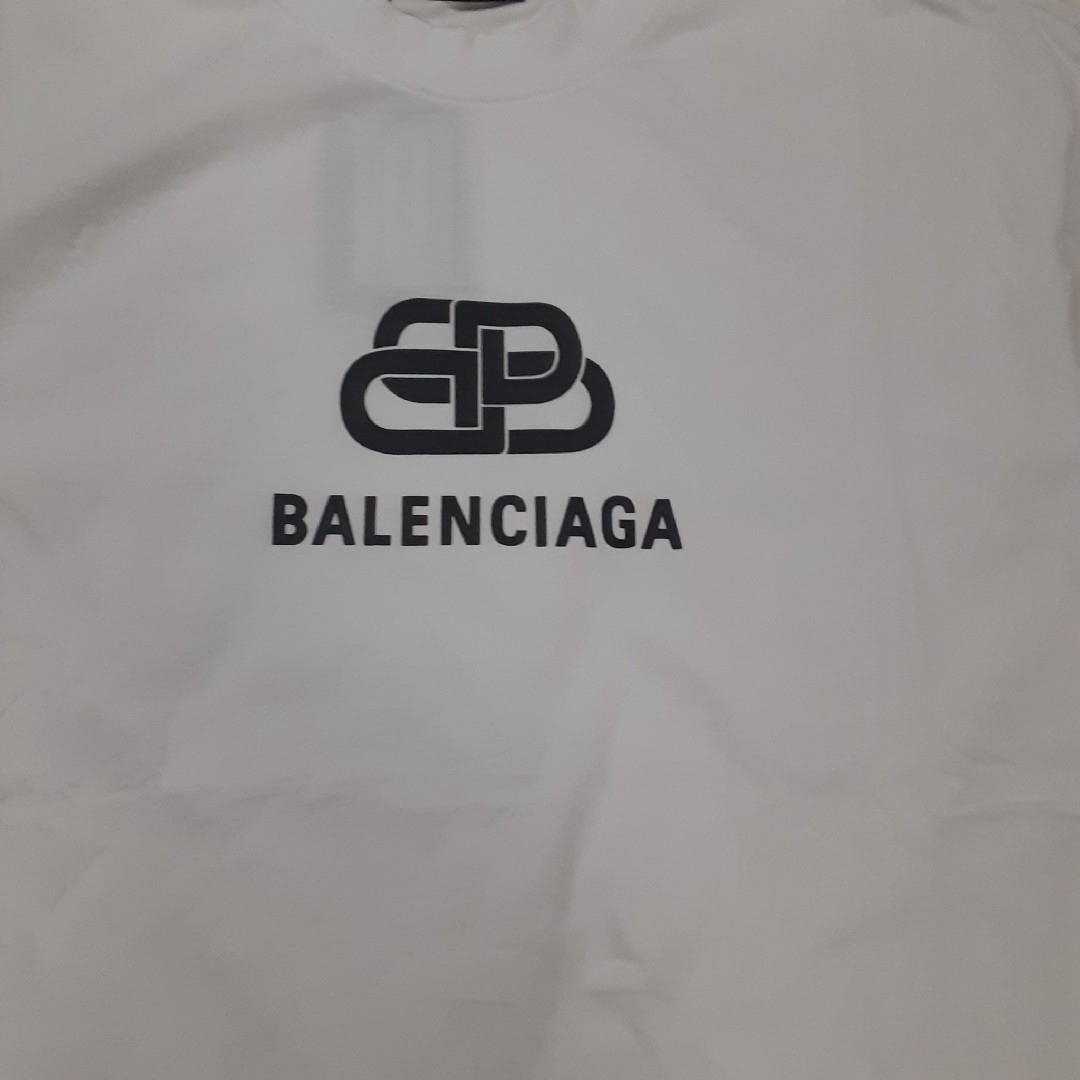 新品未使用　バレンシアガ BBロゴ ロゴTシャツ　ホワイト　Sサイズ