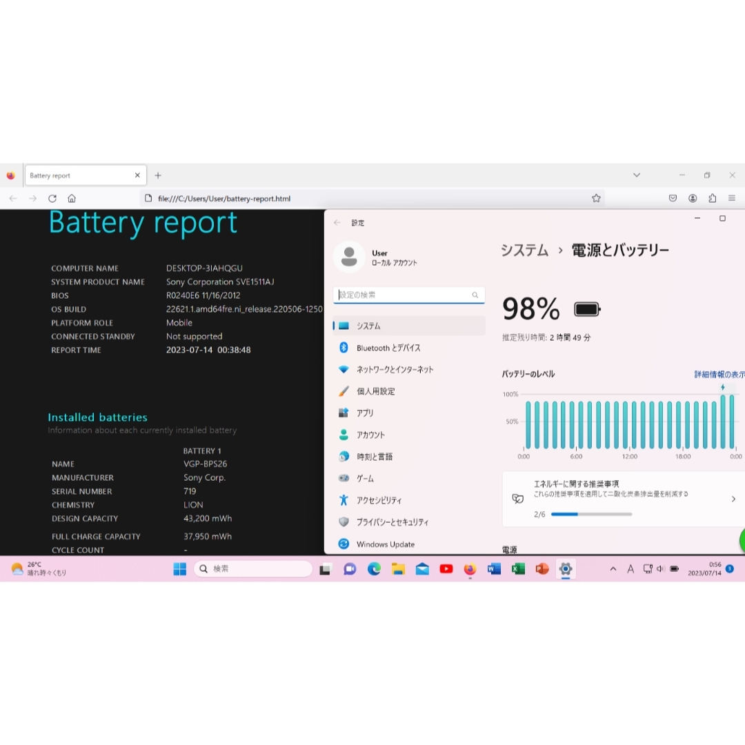 美品 VAIO Win11 Core i5 新品SSD 最新MSオフィス